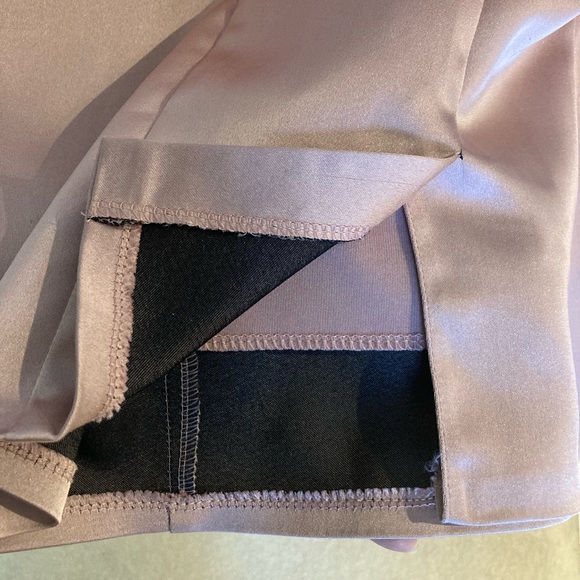 Satin Dress, Prom, Graduation, Embezzled with Rheinstones, Pink,Spaghetti Straps - Picture 7 of 7